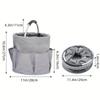 1Pc Portable Foldable Picnic Basket, Garden Tool Basket, Outdoor Handheld Basket, Travel Storage Toiletry Bag, Garden Storage Basket, Holiday Gift