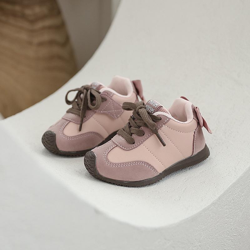 

Children s Fashionable German Training Shoes Boys Color-blocked Versatile Sports Shoes 21 рожевий