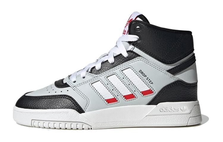 

Adidas Originals Drop Step Abrasion Resistant High top Kids Skateboarding Shoes Gray Black HP7799 37