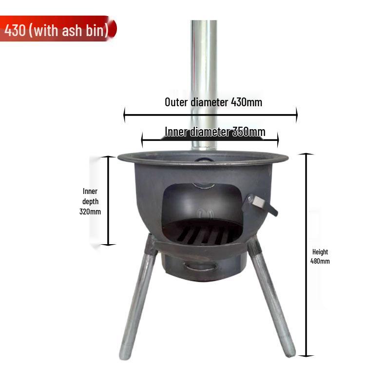 Large Outdoor Firewood Stove for Home Cooking