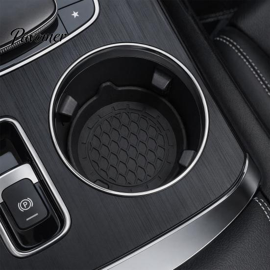 Honeycomb Texture Coaster Car Cup Holder Mat, Non-Slip Silicone with Raised Edge, Anti Rattle Pad for Auto Drink Anti-shake