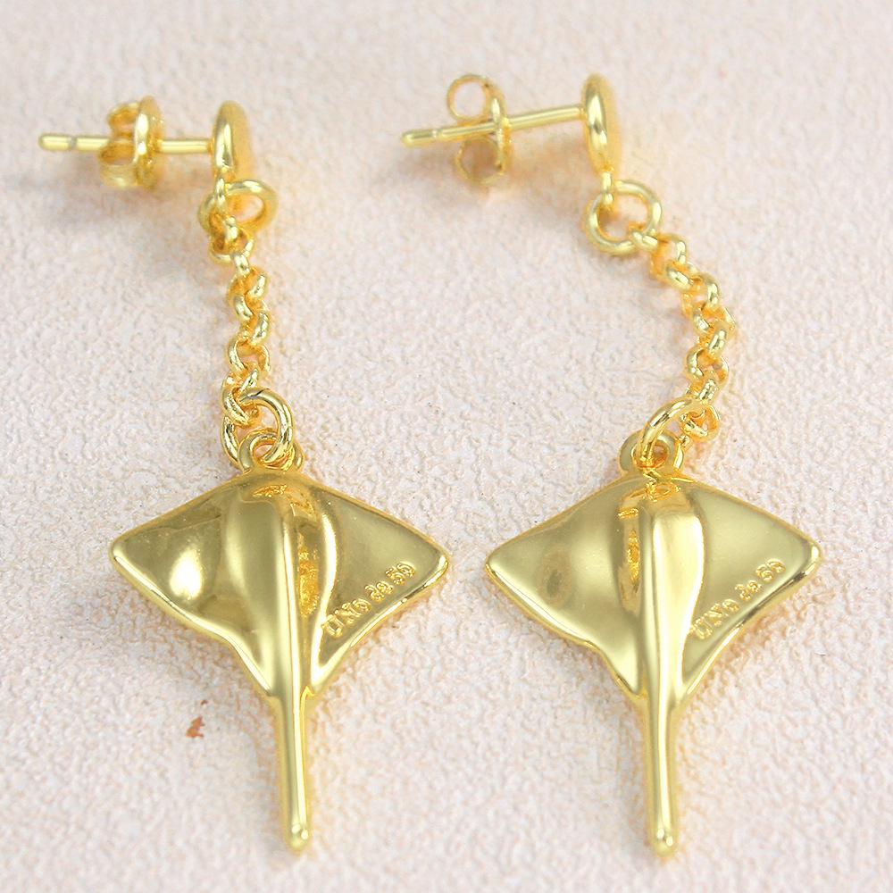 UNOde50 European-American Style Gold Silver Earrings