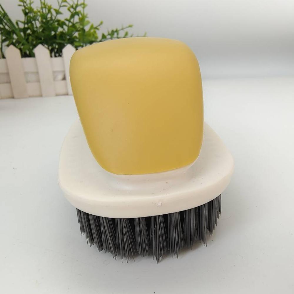 Plastic Cleaning Brush Comfortable Handle Hat Brush New Soft Brush  for Kitchen Bathroom