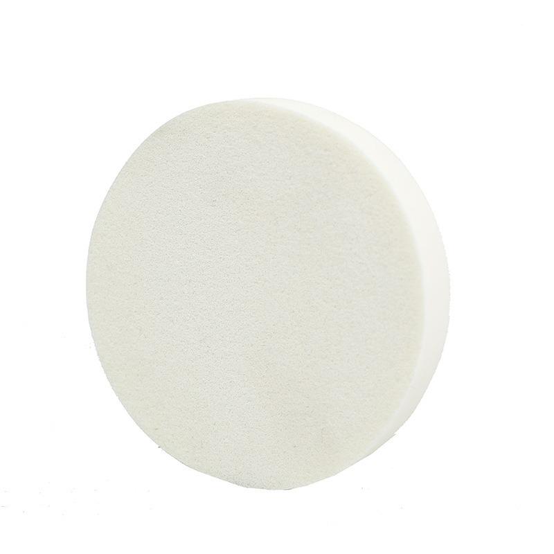 Professional Makeup Artist's Dual-Use Wet and Dry Sponge - Large Round White Puff for Foundation Application (9cm)