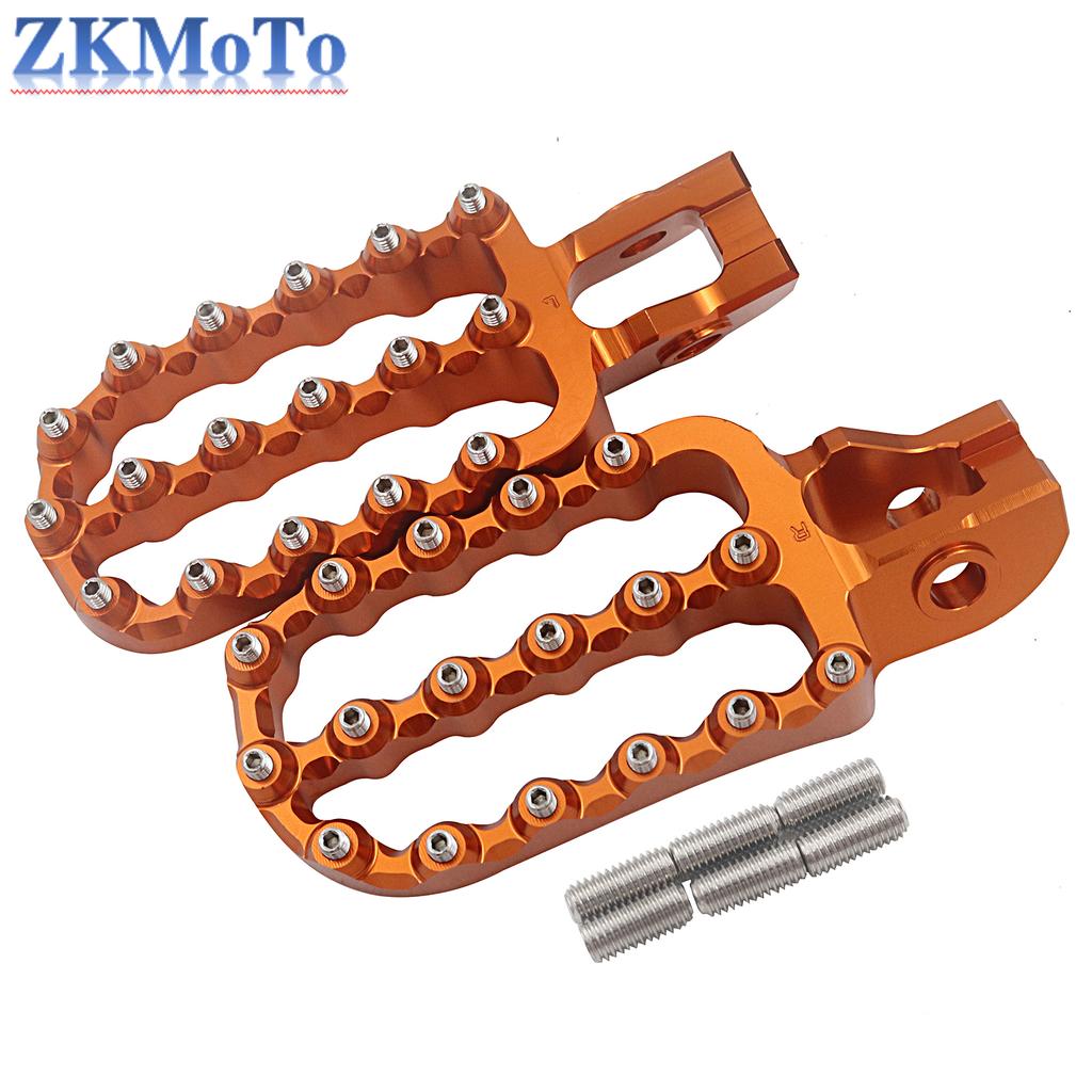 Motorcycle Wide Foot Pegs Footrest Enlarged For KTM EXC300 EXC EXCF XC XCF SX SXF125 200 250 300 350 400 450 500 2017-2022 2023