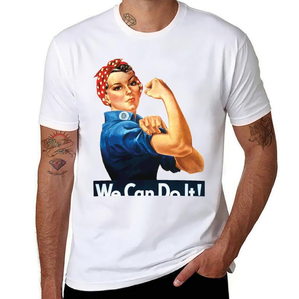 We Can Do It Pop Art Tshirt Work Comfort Tshirt For Unisex