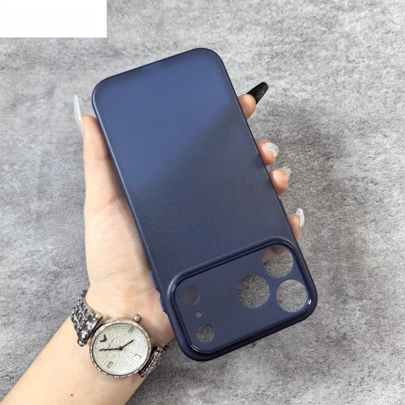 

Матовый ультратонкий ПК чехол для телефона для iPhone 17Pro Max 0,3 мм Тонкая мягкая защита Задняя крышка для iPhone Air 17 Pro Матовая оболочка iPhone17 Pro тёмно-синий