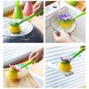 Soap Dispenser Sink Automatic Sponge Kitchen Bathroom Flower Shaped Cleaning Brush Pot Washing Tool with Handle Home Decoration