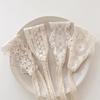 A White Lace Sweet Hair Accessory with An Elastic Headband and Floral Design, Perfect for Women To Secure Their Hair, Go Out