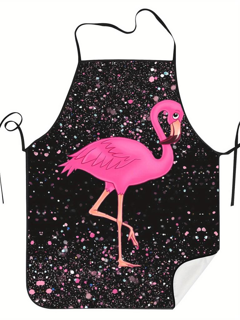 Flamingo Apron Cook Restaurant Printed