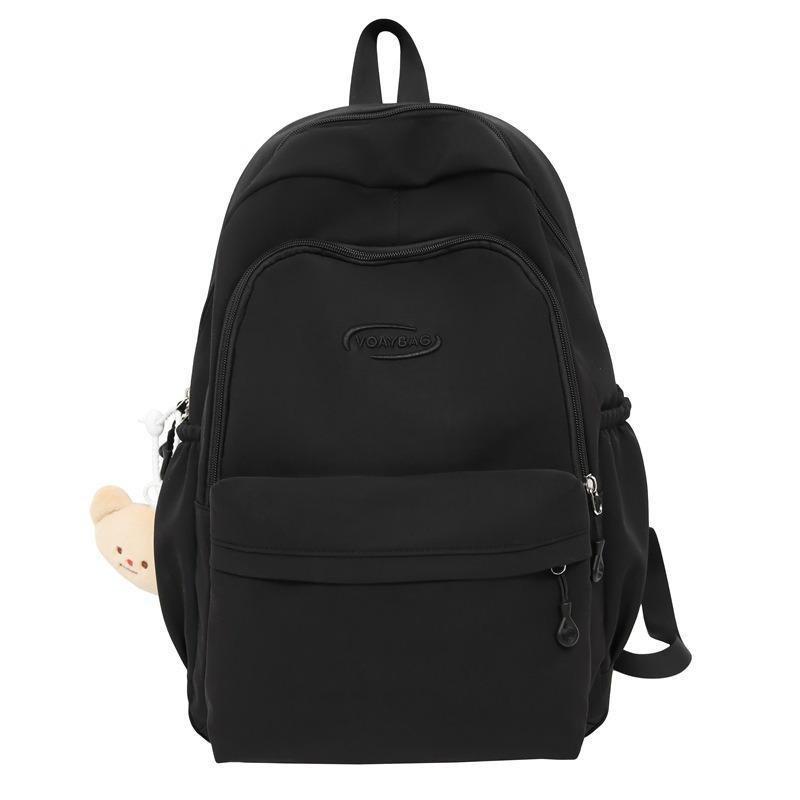 Korean version of college style large-capacity schoolbag niche design casual versatile backpack lightweight waterproof burden-reducing backpack