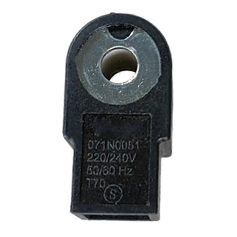 240V Solenoid Coil for Danfoss Fuel Pump, Metal Construction, 50/60Hz Compatible, Black 071N0051