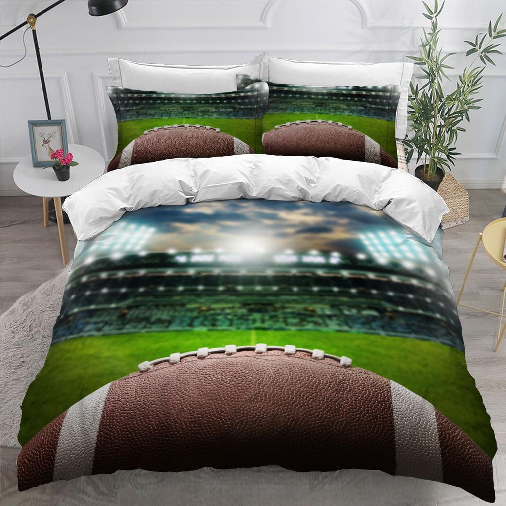 Rugby American Football Home Textile Digital Printing Three-Piece Bedset Bedset