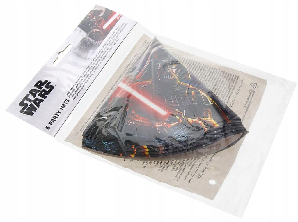 Star Wars Jedi Birthday Paper Hats 6 pcs