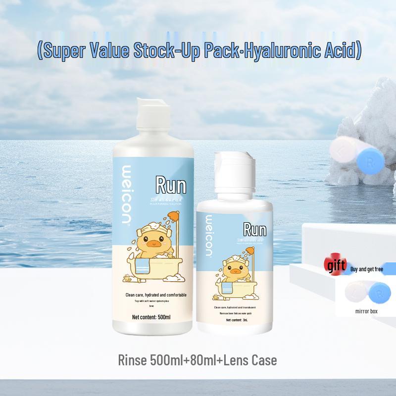 ვეიკანგ ჩენსი ფერადი კონტაქტური ლინზების ხსნარი ქალებისთვის - მიოპიის მოვლა, ხელმისაწვდომია დიდ და პატარა ბოთლებში