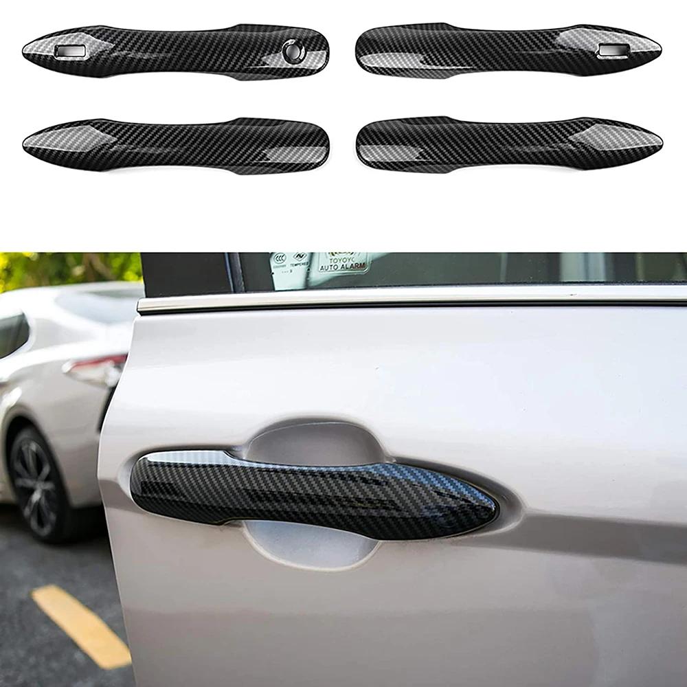 4x for Toyota Yaris Cross Hybrid 2025 2025 XP210 Sticker 2025 2020 Carbon Fiber Car Door Handle Cover Trim Styling Accessories