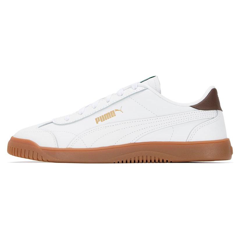 PUMA Club 5v5 Unisex Sneakers White Chestnut Brown Gold 389406-04 EU 42.5