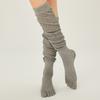 Geteilte Zehen Fünf-Finger Yoga Socken Rutschfeste Lockere Socken Modische Overknee Socken Damen