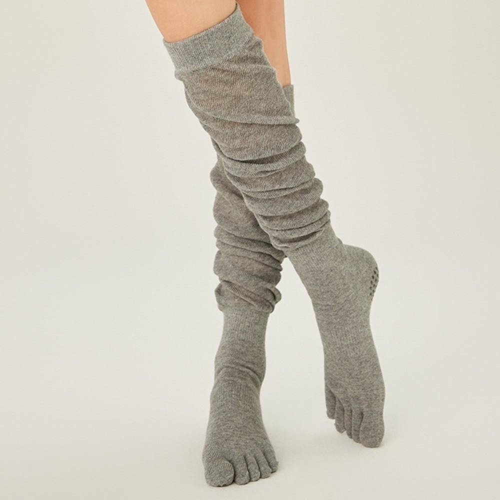 Geteilte Zehen Fünf-Finger Yoga Socken Rutschfeste Lockere Socken Modische Overknee Socken Damen