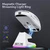 X6 Attack Shark Lehká bezdrátová myš Až 26K DPI RGB podsvícení Nabíjecí základna s bezdrátovým 3 režimem pro notebook Desktop
