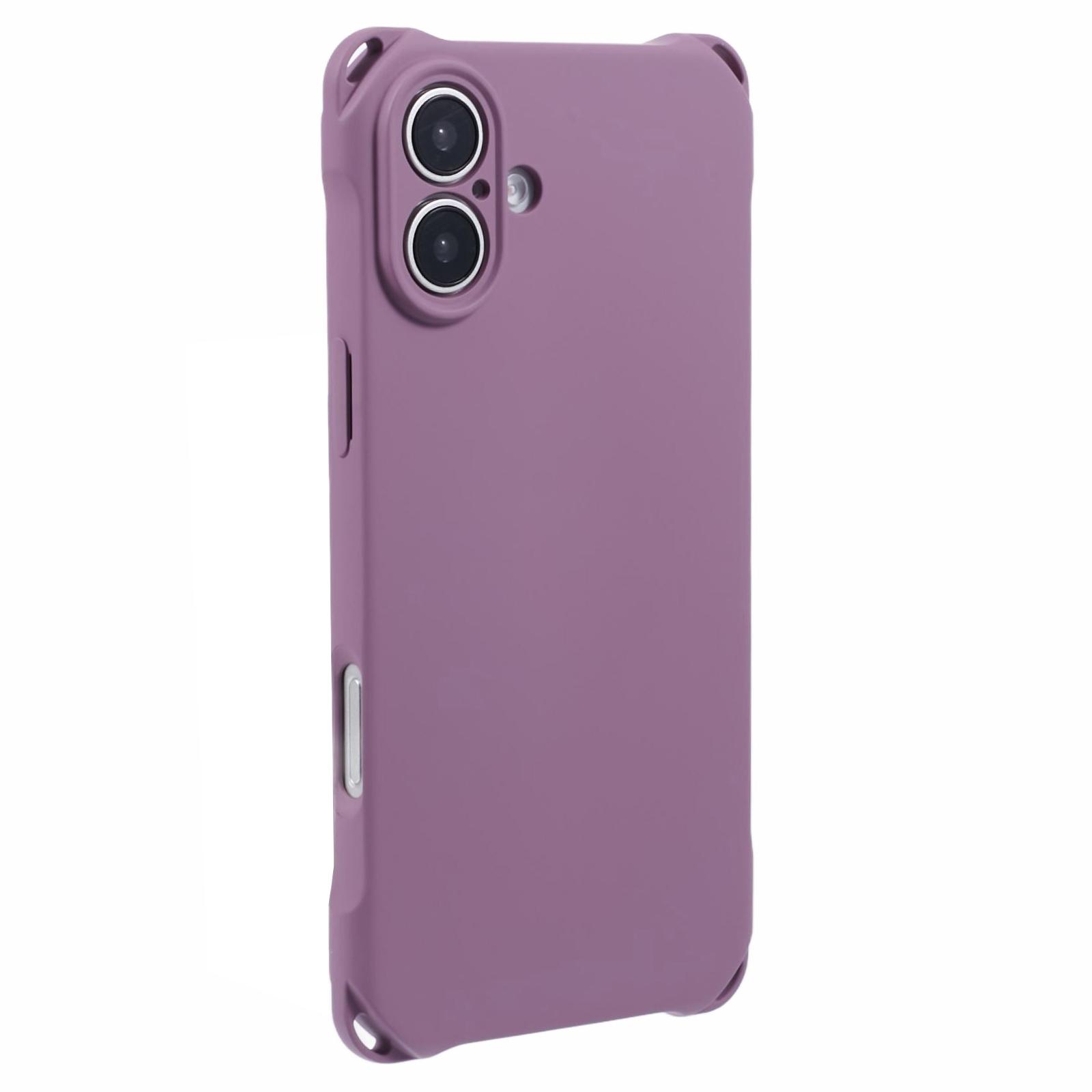 

For iPhone 16 Plus Case Four Corners Fall Protection TPU Back Cover E