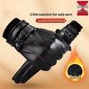 Men's & Women's Fleece-Lined Winter Cycling Leather Gloves, Touchscreen Compatible and Cold-Proof.