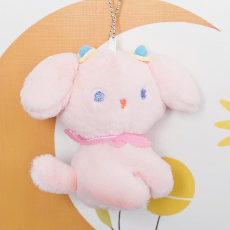 Cute Cute Tilted Head Dog Pendant Doll Cartoon Dog Hanging Keychain Plush Toy Rag Doll