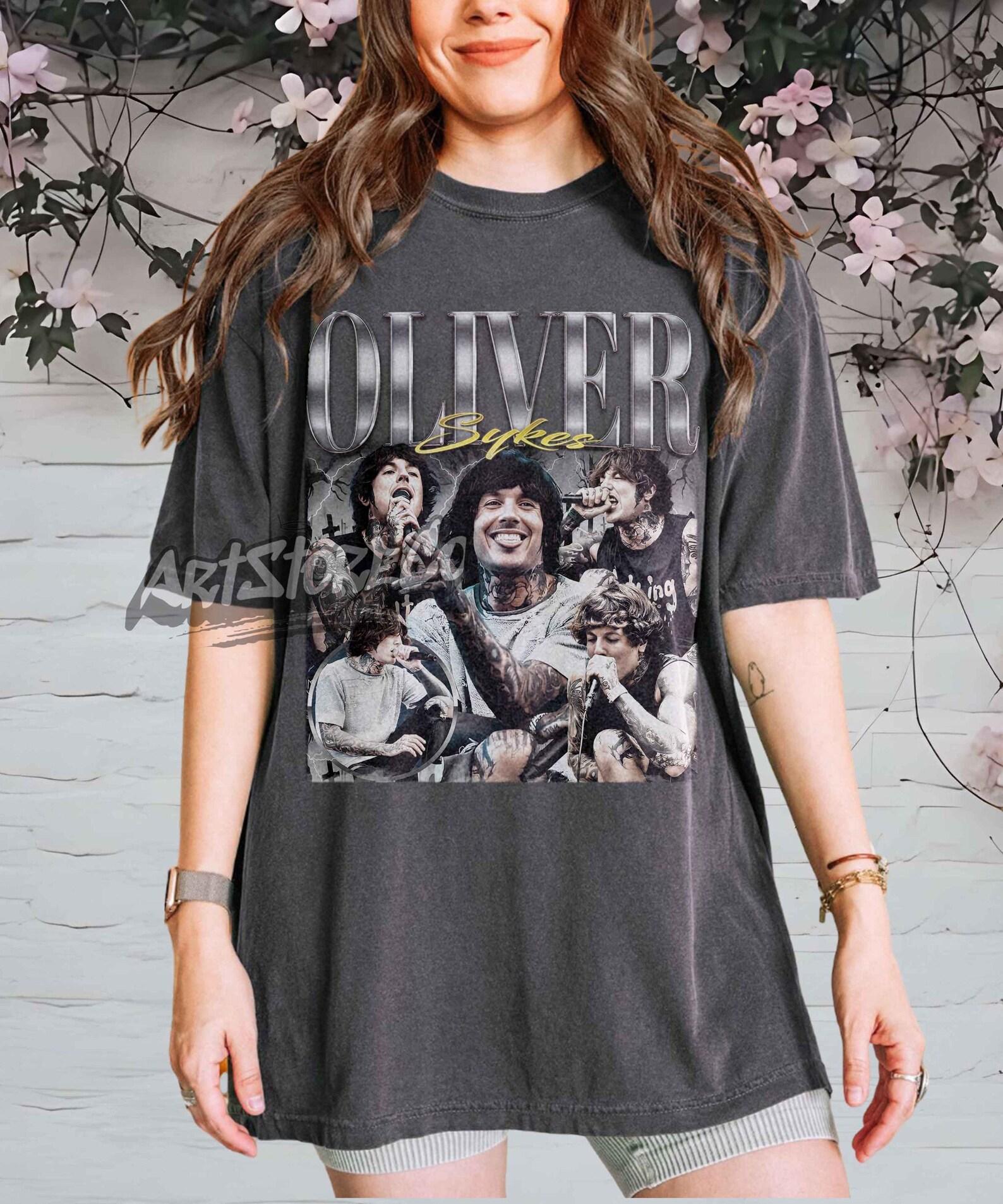 Oliver Sykes Vintage T-Shirt, Retro Graphic Concert Tee XL