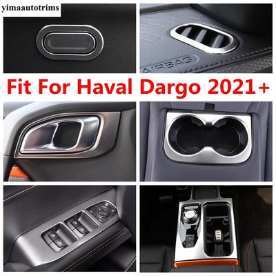 Handle Bowl Speaker / Window Lift / Water Cup / Glove Box / Air Vent Cover Trim Accessories Interior For Haval Dargo