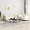 Vidaxl 2-Cz. Relaxation Set With Cushions, Cream, Velvet