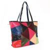 Bag Women'S Sheepskin Tote Bag Handbag Splicing Color Messenger Bag Large Capacity