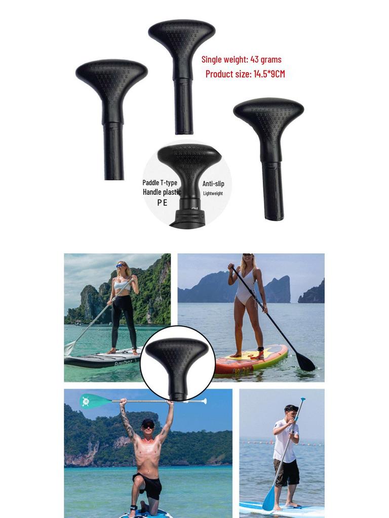 Cabo de Remo SUP Retrátil Antiderrapante com Punho em T para Caiaques e Iates