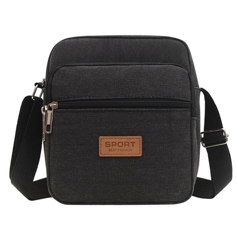 Men's Sidebag For Business Crossbody Bag Fashion Korean Version Men's Canvas Large Capacity Single Shoulder Messenger Bag