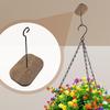 Garden Wind Chime Hook Wall Bracket Hooks Adhesive Hanger for Flower Baskets Bird Feeder Lantern Balcony Deck Patio Porch