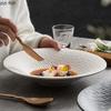 Pure White Relief Texture Ceramic Salad Bowl Restaurant Pasta Dessert Bowl Thick Soup Bowl Molecular Food Creative Tableware
