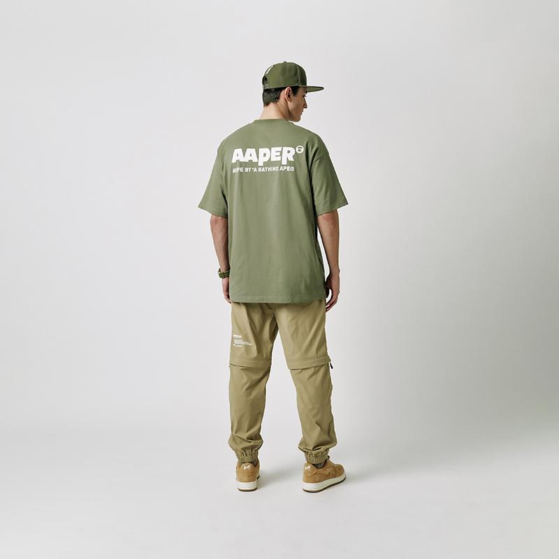 Aape Casual Pants Men's Moderate Cuffed Pants AAPPTM6887XXI