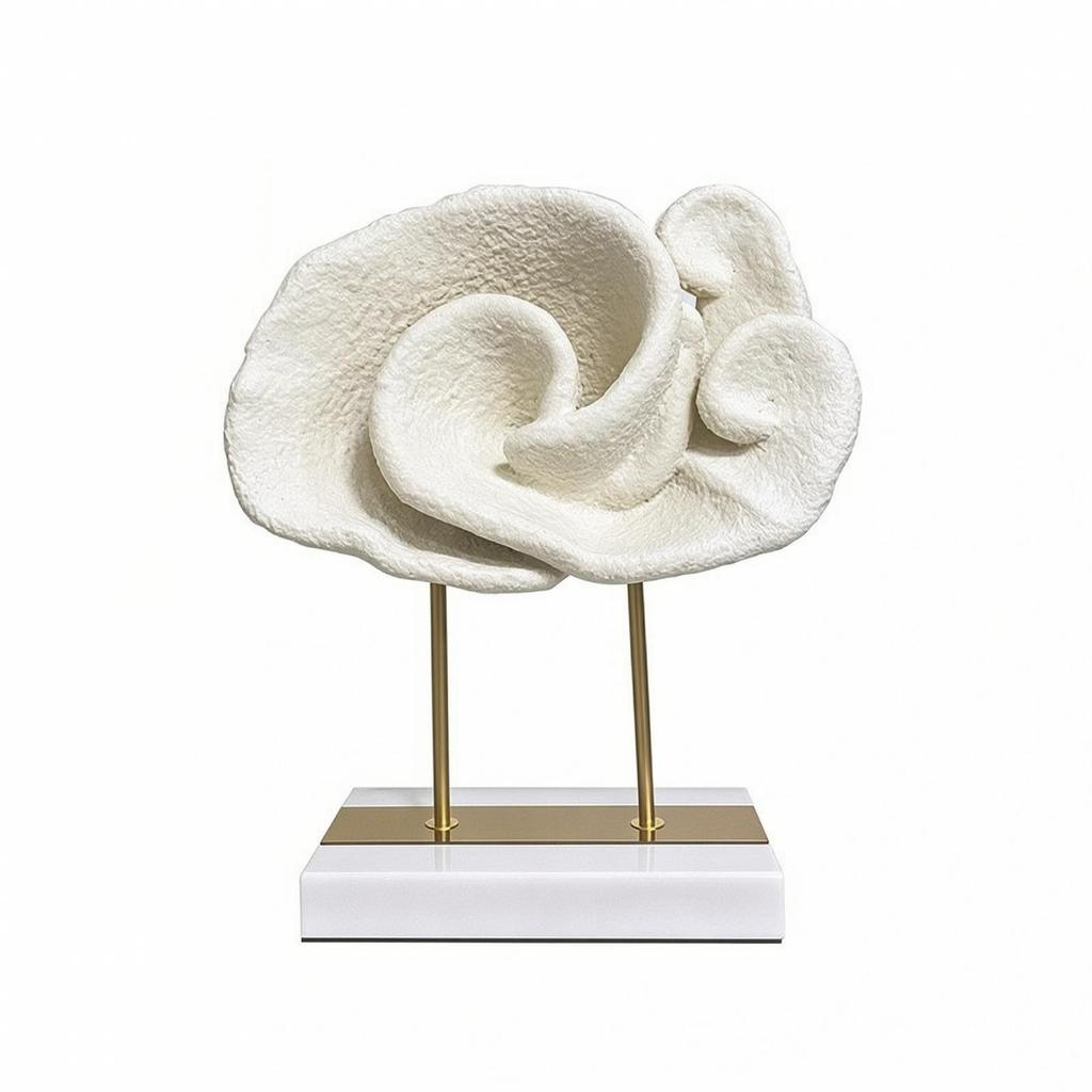 Cloud Sculpture on Stand Modern Desk Accent Abstract for Living Room, Model Home