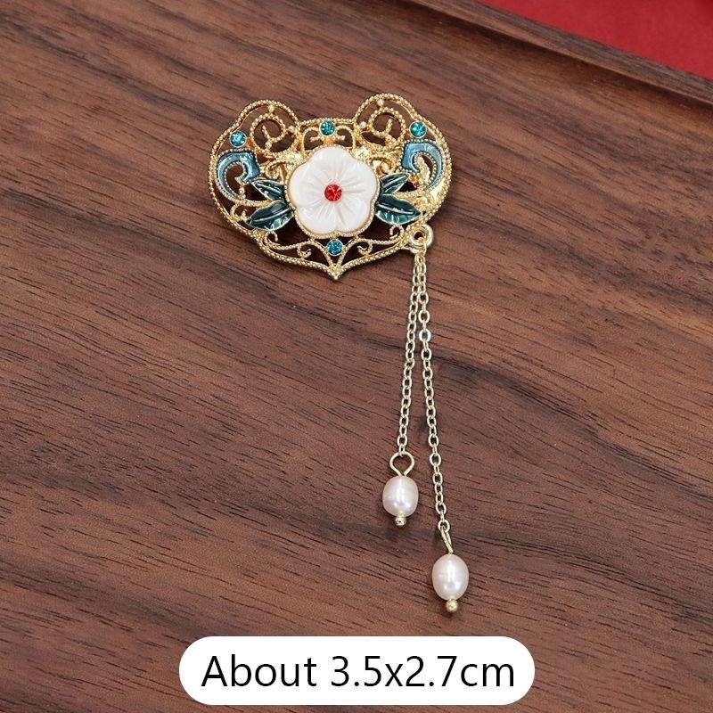 1 bucă broșă în stil național pentru femei, retro, de ultimă generație, ciucuri, temperament, ciucuri, creativă și versatilă