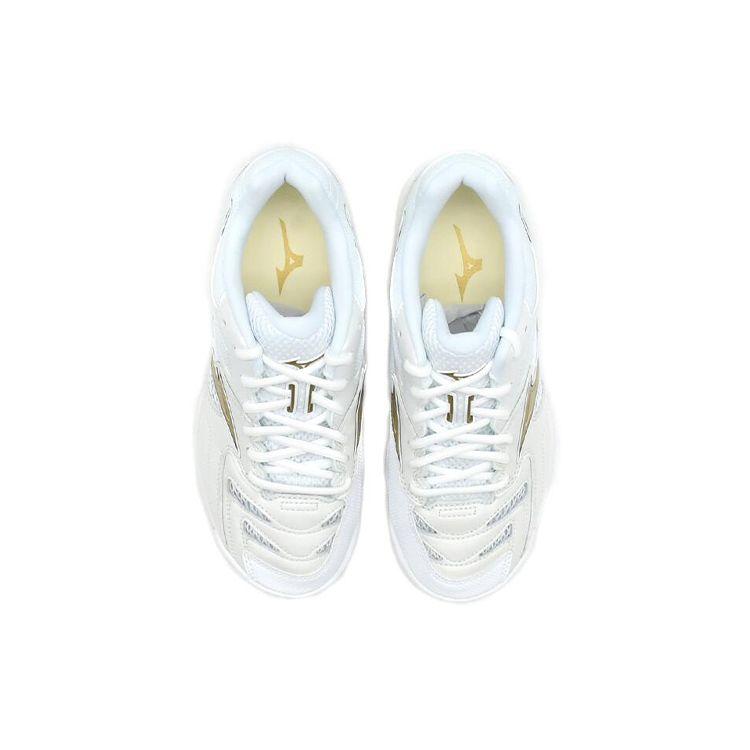 Mizuno Wavefang Pro Durable Slip-Resistant Low-Top Training Shoes Unisex Training Shoes White Platinum 71GA210050