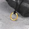 New Stylish Norse Viking Necklaces for Men,Waterproof Stainless Steel Mobius Round Pendant Collar,Gifts for Him Jewelry