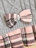Pet Fall/Winter Outfit: Knit Sweater & Plaid Skirt with Bow-Tie for Dogs and Cats, Faux Two-Piece Design