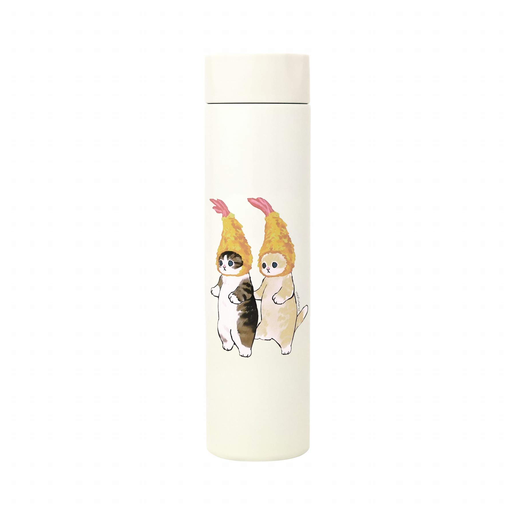 

Toa Metal mofusand Pokemini Thermos Bottle, 180ml [Double Shrimp Tempura Nyan], 53-2005, White