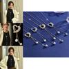 Elegant Heart Shaped Crystal Necklace With Pearl Accents In Stylish Designs For Women
