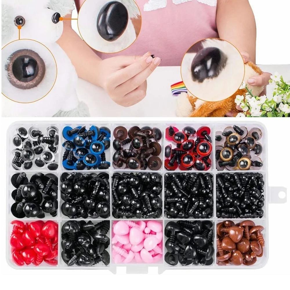 752pcs With Washers Resin Eyes Assorted Sizes Stuffed Animals Craft Resin Noses Plush Toy Making