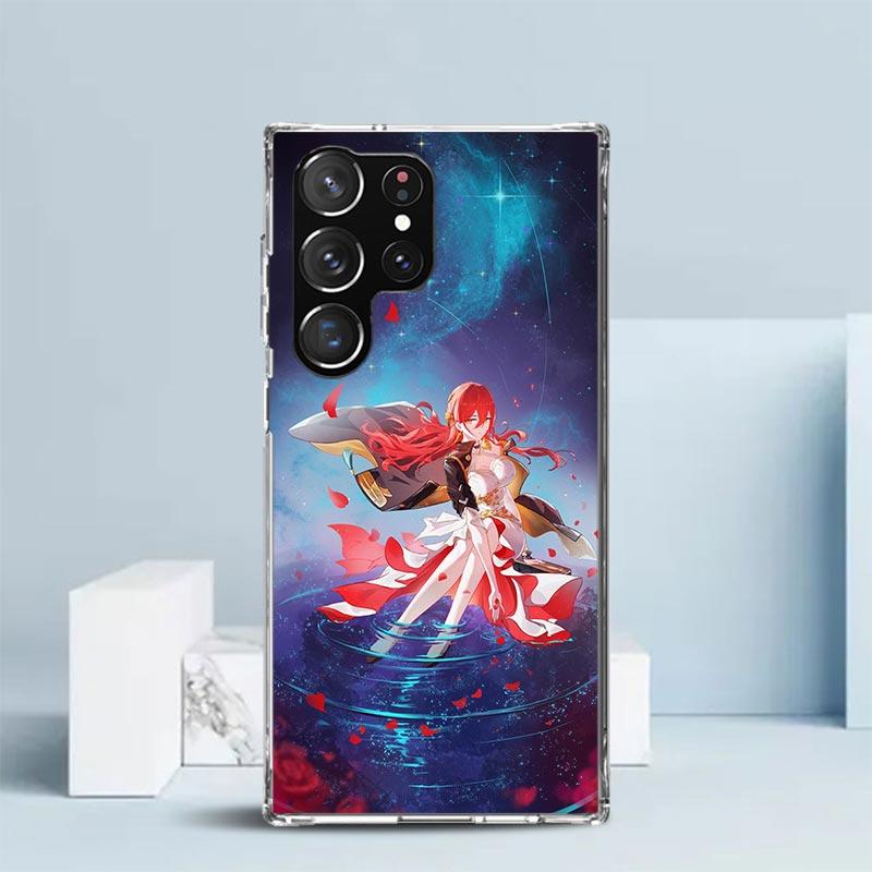 

Чехол для телефона Honkai Star Rail Химеко для Samsung Galaxy S24 S25 Edge S26 Ultra S22 S23 Plus S21 + S20 FE Мягкая задняя крышка из ТПУ Galax Samsung S24 Plus