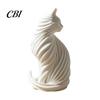 Black And White Art Decor for Table 3D Printed Cat Sculpture, Modern Style Matte Statue, Versatile Decoration Home Office PLA Ornament Aesthetic