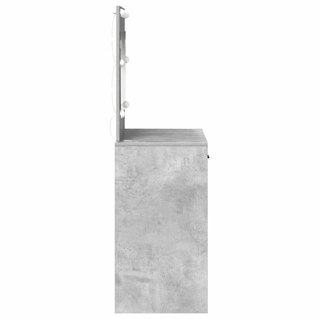 Dressing Table Concrete Grey 78.5 x 41 x 135 cm Engineered Wood