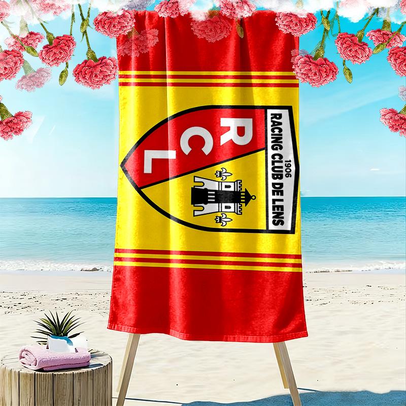 Racing Club de Lens Print Beach Towel, Large Soft Quick Dry Towel for Beach Camping Swimming