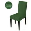 Waterproof Elastic Chair Cover Dining Room Solid Color Chair Slipcover Spandex Removable Chair Seat Cover for Kitchen Wedding