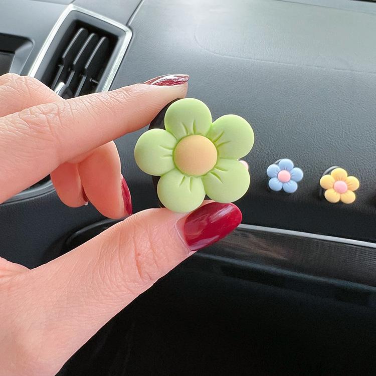 Flower Perfume Clip Car Air Outlet Decor Interior Air Freshener Air Vent Colorful Flora Aromatherapy Decoration Accessories